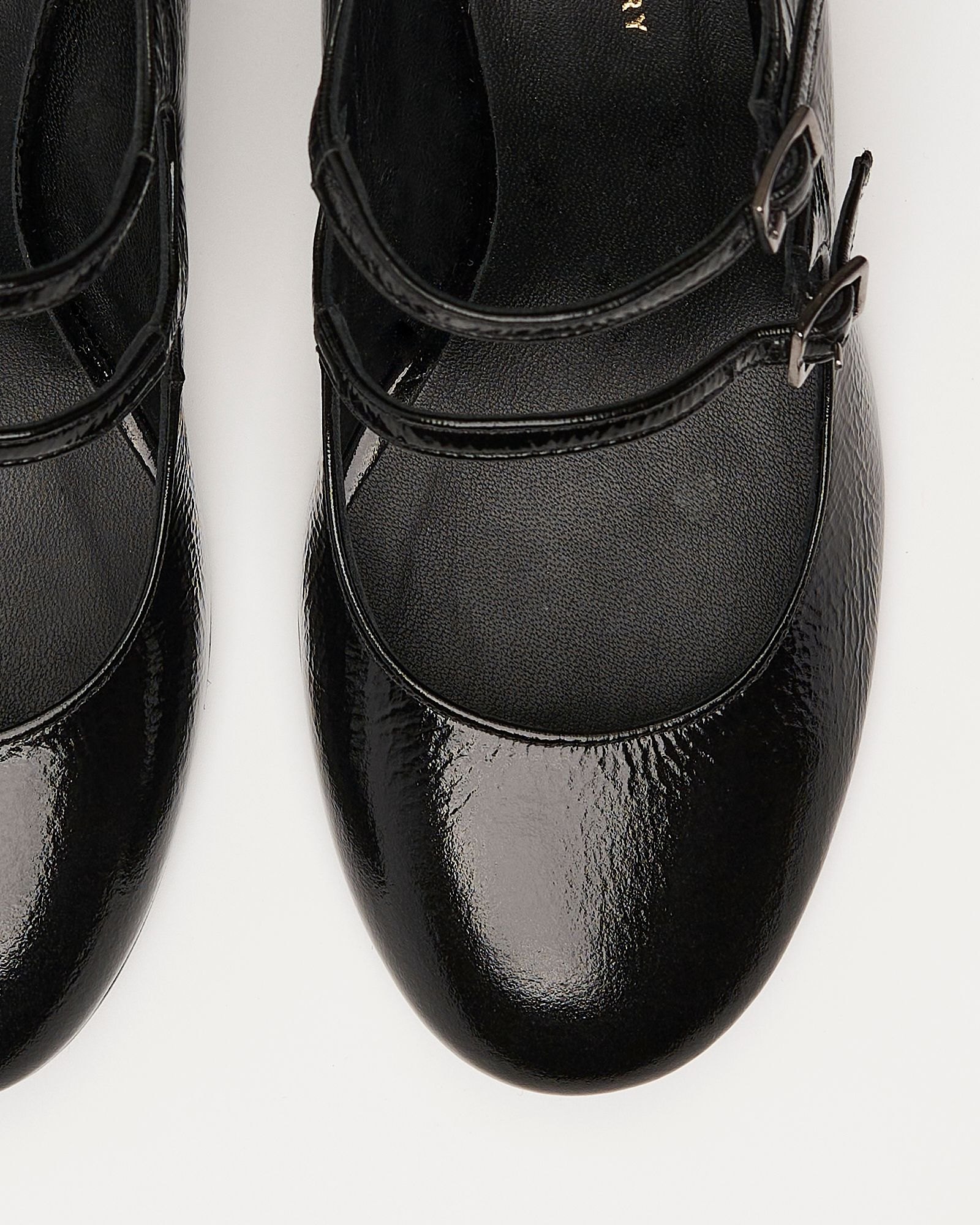 Черные лакированные женские туфли на каблуке - Image 5 of 7