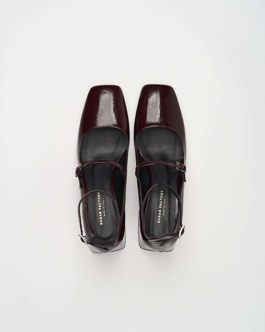 Туфли из лакированной кожи темно-бордового цвета - Image 4 of 7