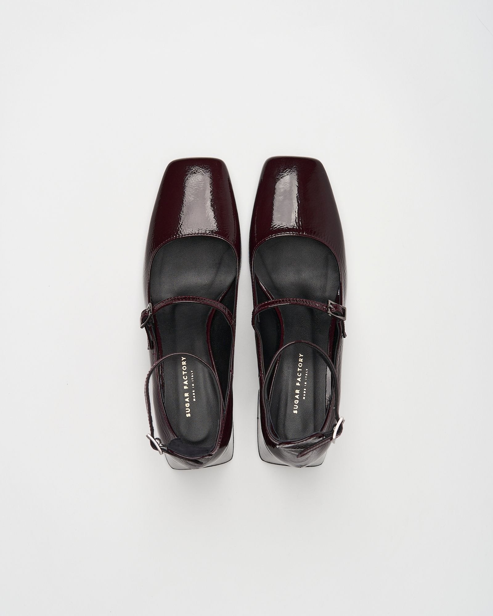 Туфли из лакированной кожи темно-бордового цвета - Image 4 of 7