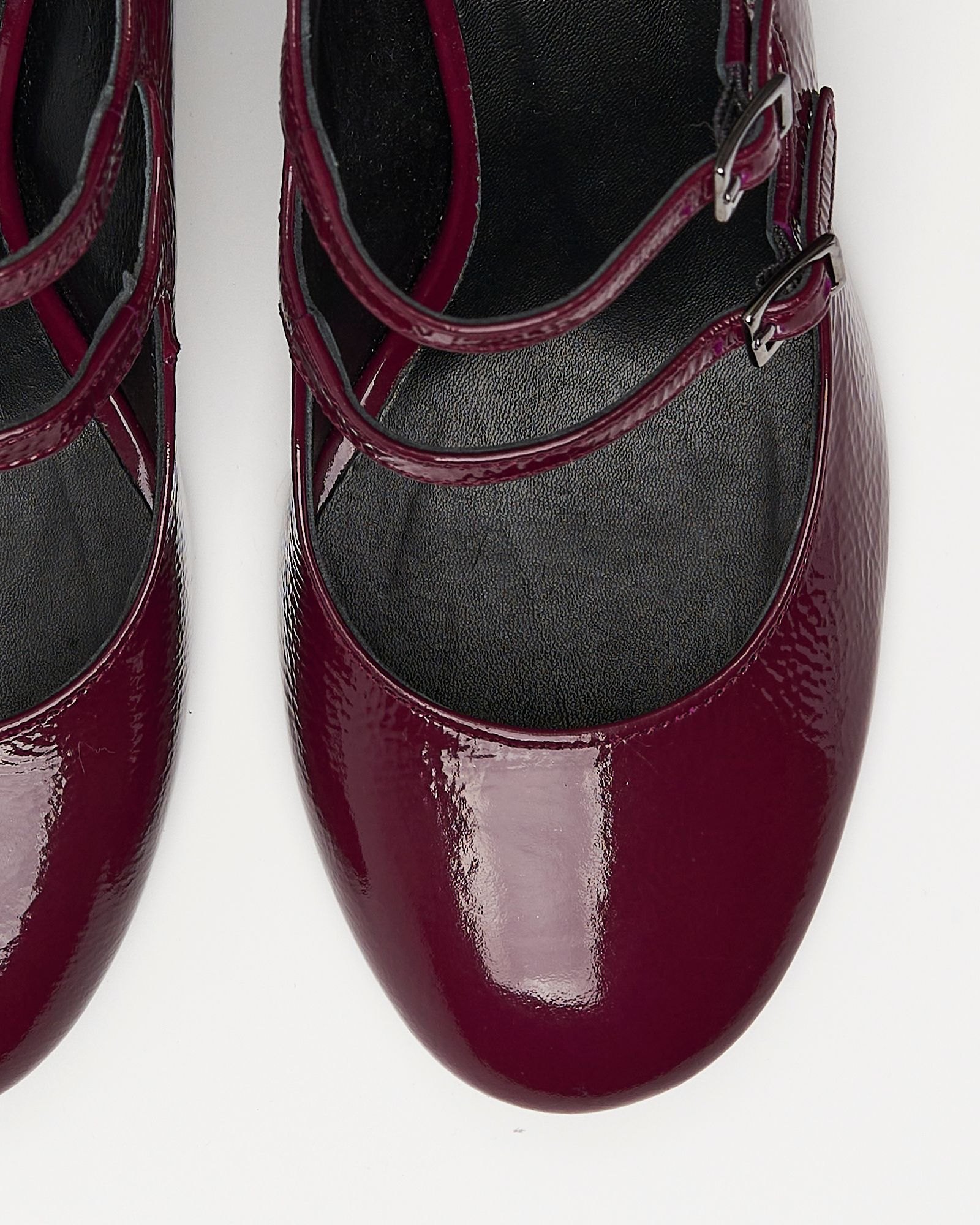 Бордовые кожаные туфли - Image 5 of 7