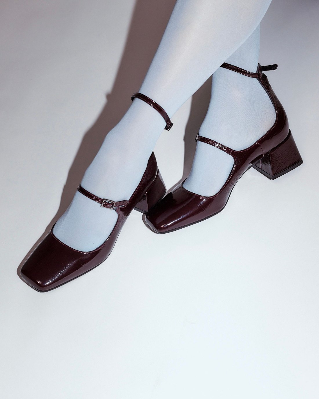 Туфли из лакированной кожи темно-бордового цвета - Image 2 of 7
