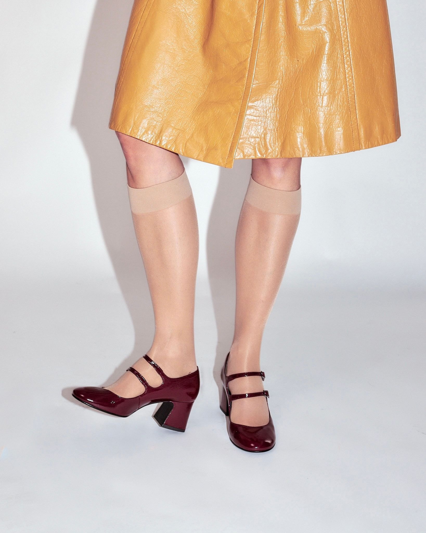 Бордовые кожаные туфли - Image 2 of 7