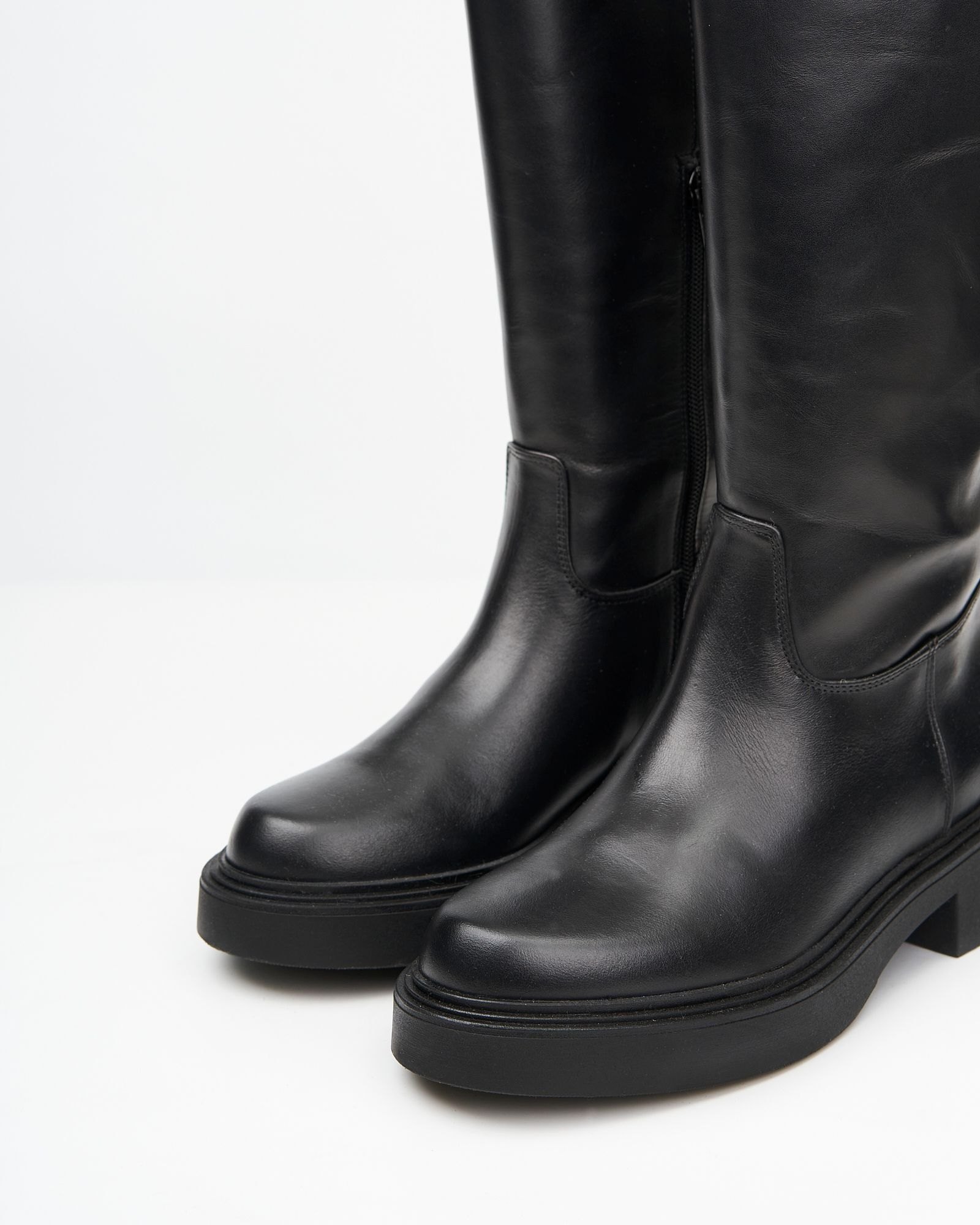 Черные кожаные сапоги - Image 2 of 5