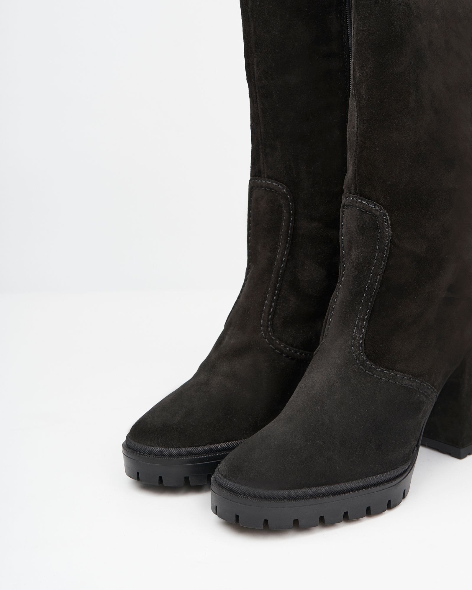 Черные замшевые сапоги - Image 4 of 4