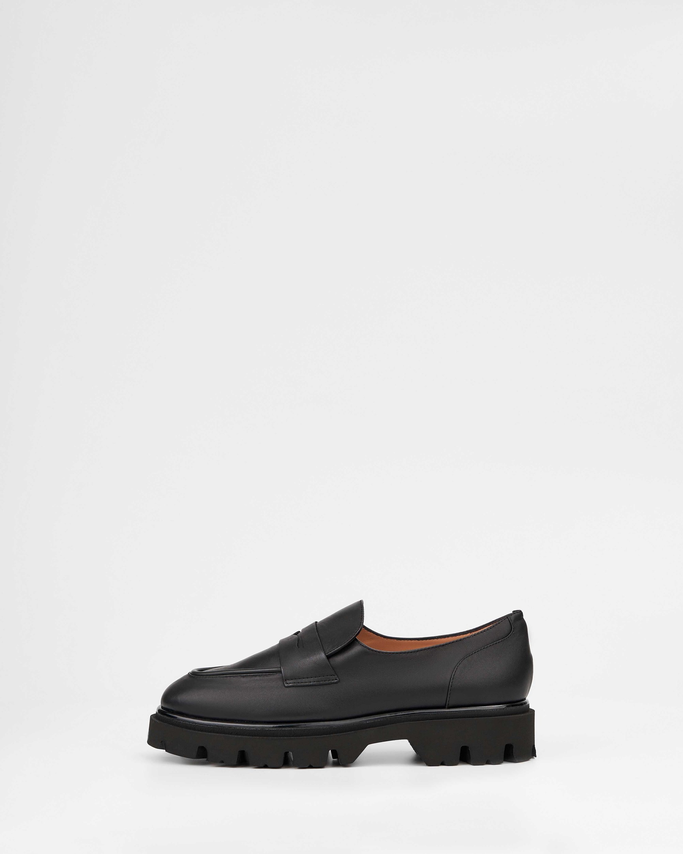 Черные кожаные лоферы - Main image