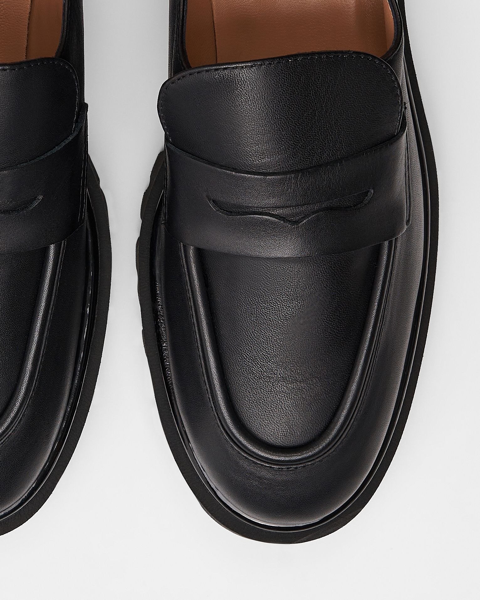 Черные кожаные лоферы - Image 3 of 4
