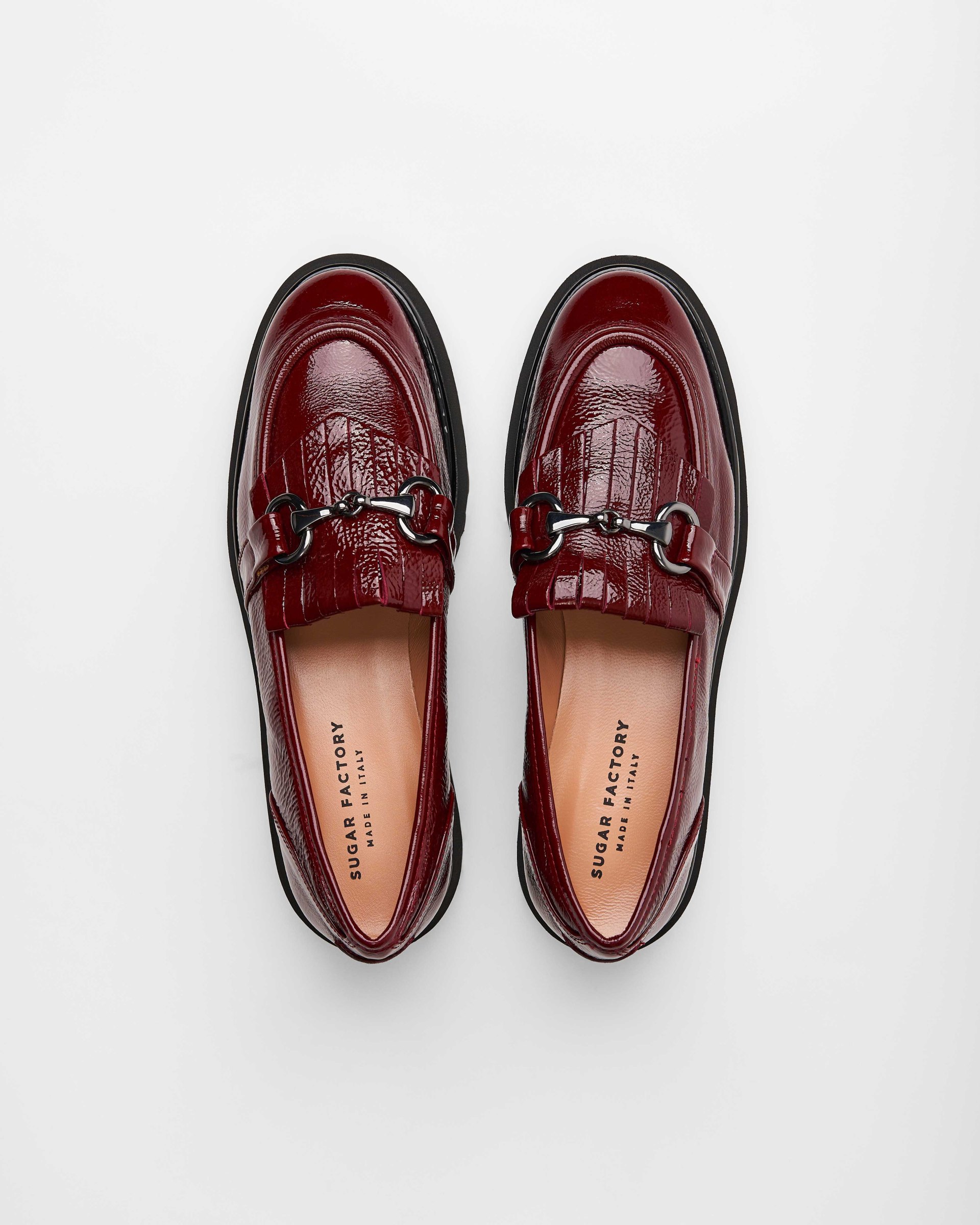 Бордовые кожаные лоферы - Image 2 of 6