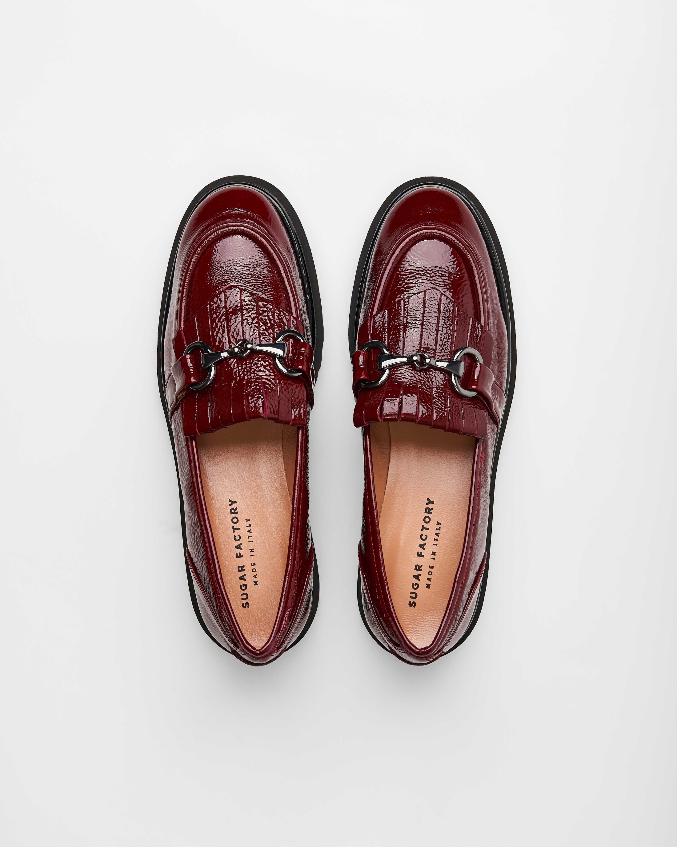 Бордовые кожаные лоферы - Image 2 of 6
