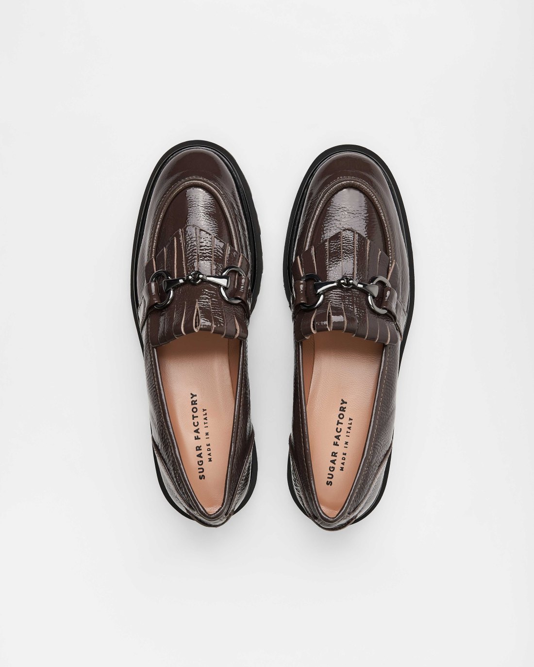 Тёмно-коричневые лакированные лоферы - Image 4 of 4