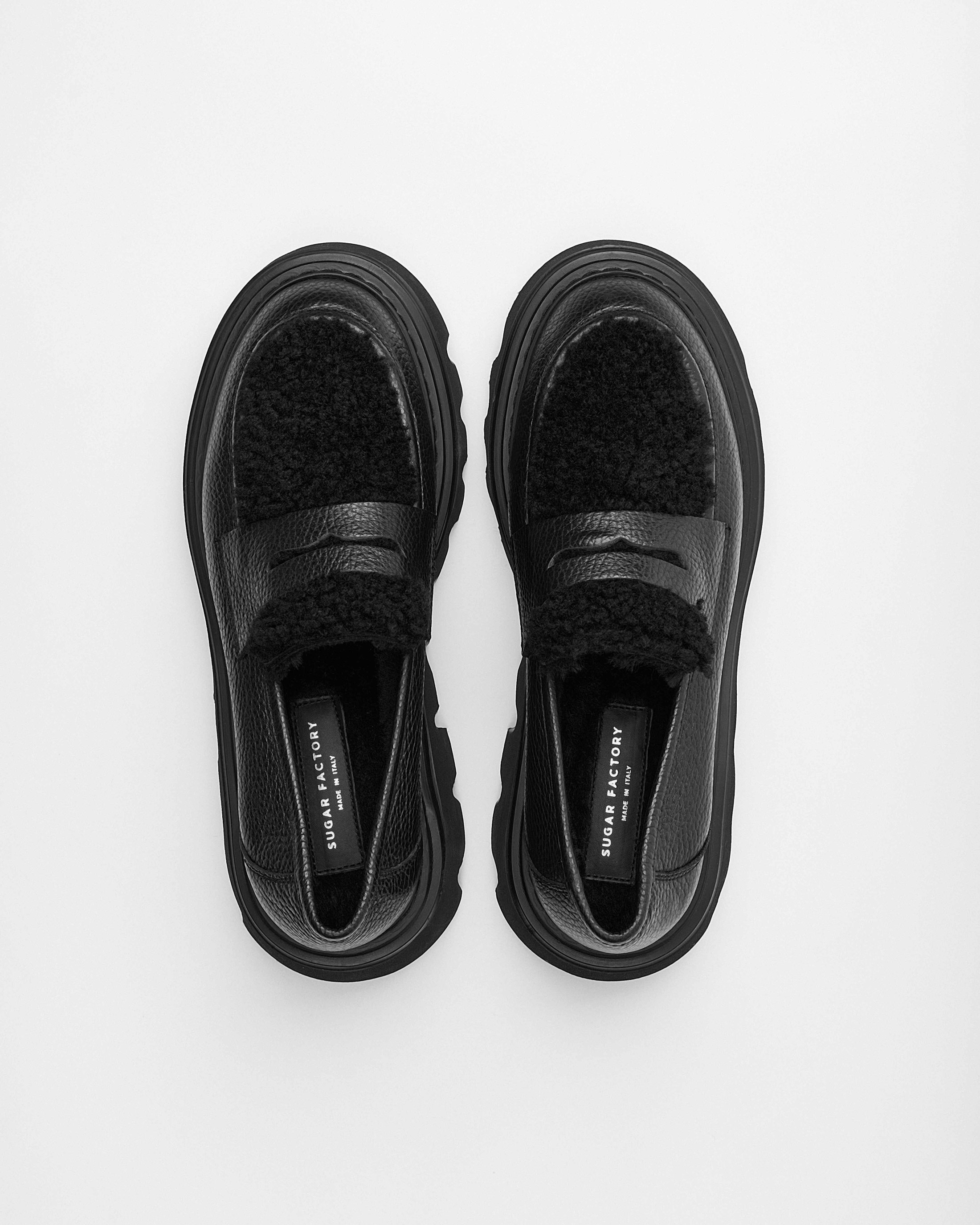 Черные кожаные лоферы - Image 4 of 6