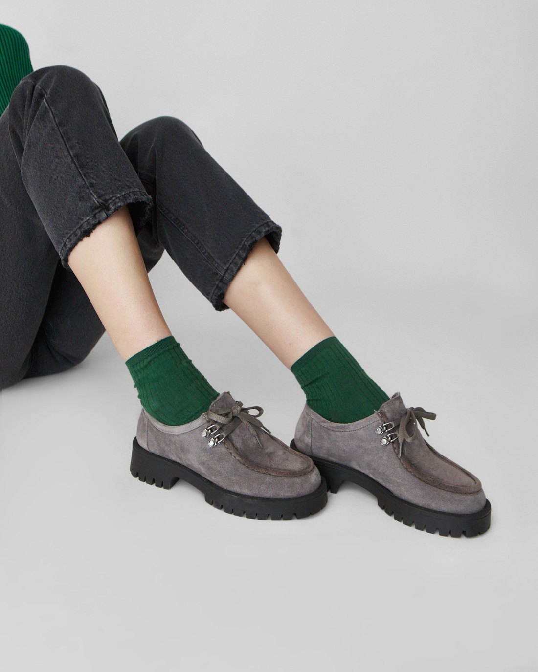 Серые замшевые ботинки casual style - Image 2 of 4