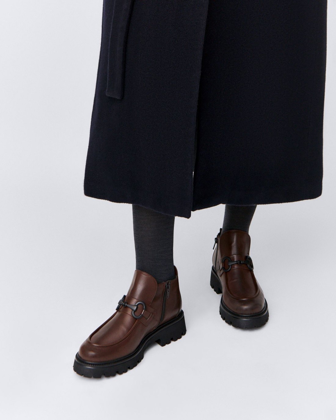 Коричневые кожаные полуботинки - Image 5 of 5