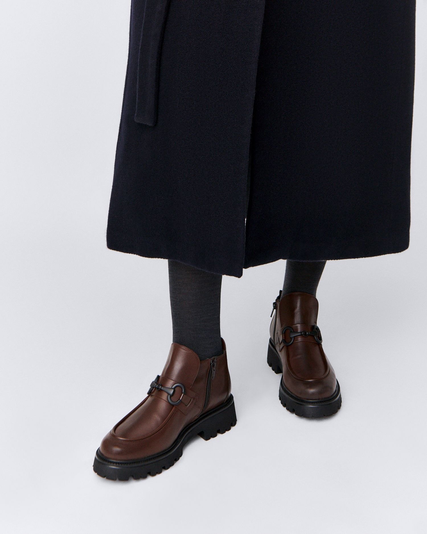 Коричневые кожаные полуботинки - Image 5 of 5