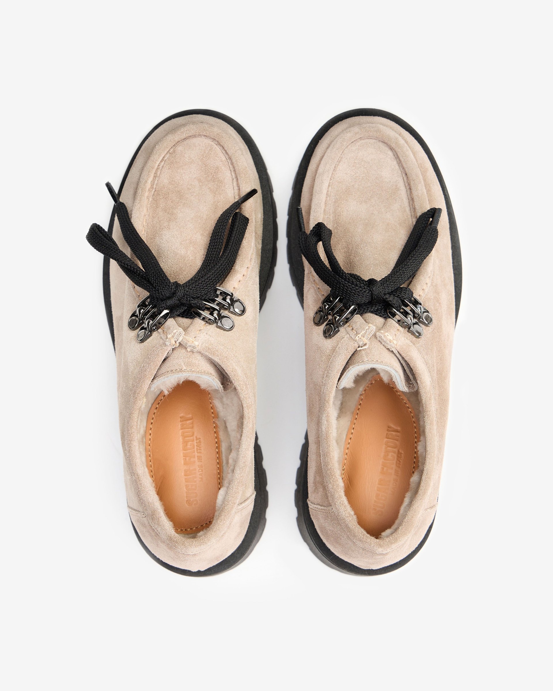 Бежевые замшевые утепленные полуботинки - Image 2 of 6