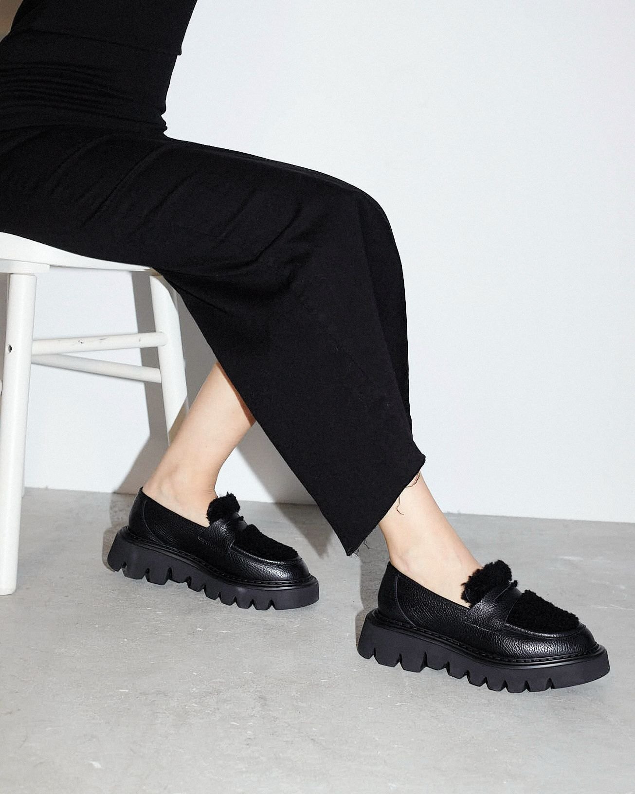 Черные кожаные лоферы - Image 5 of 6