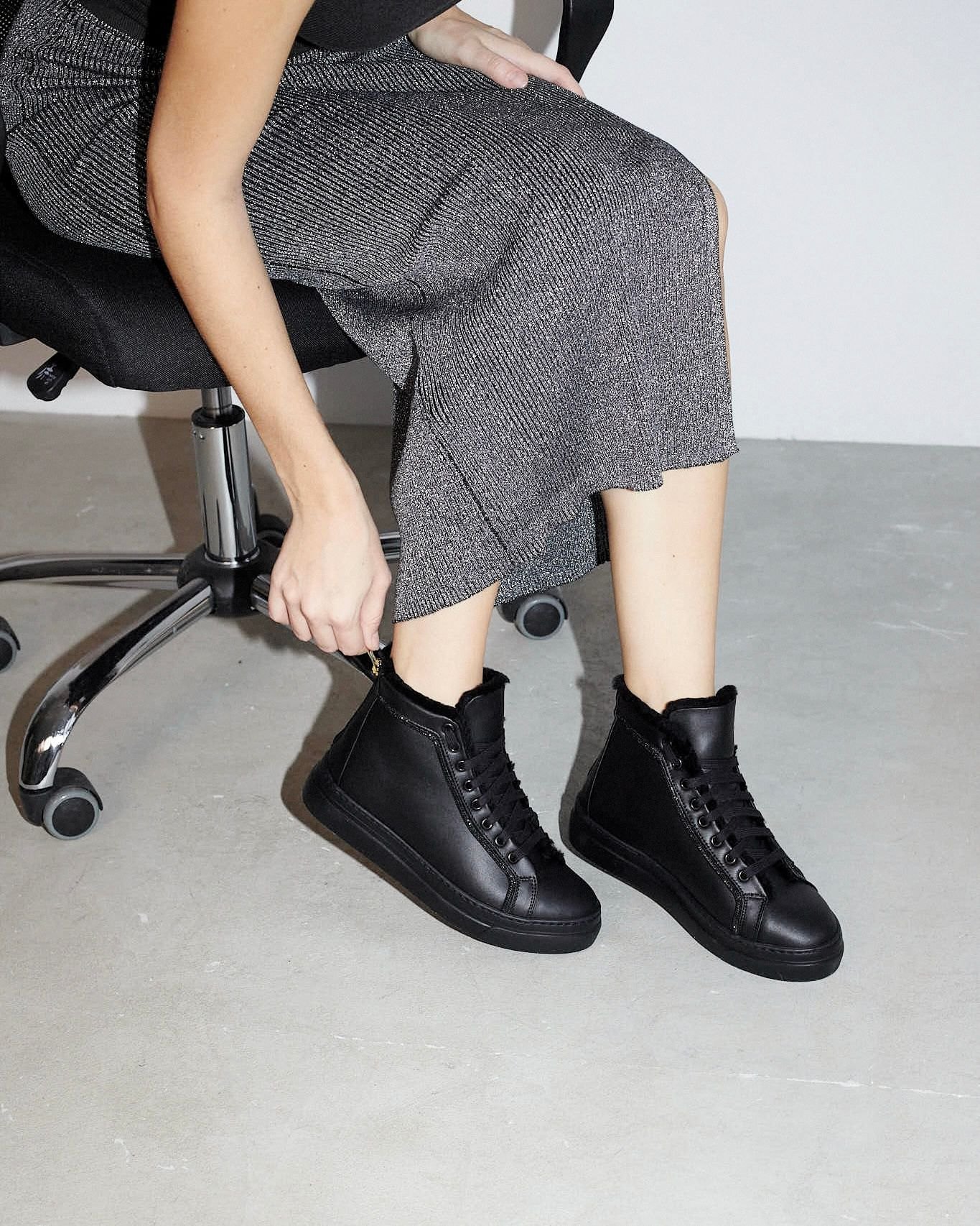 Зимние кожаные кеды - Image 6 of 6