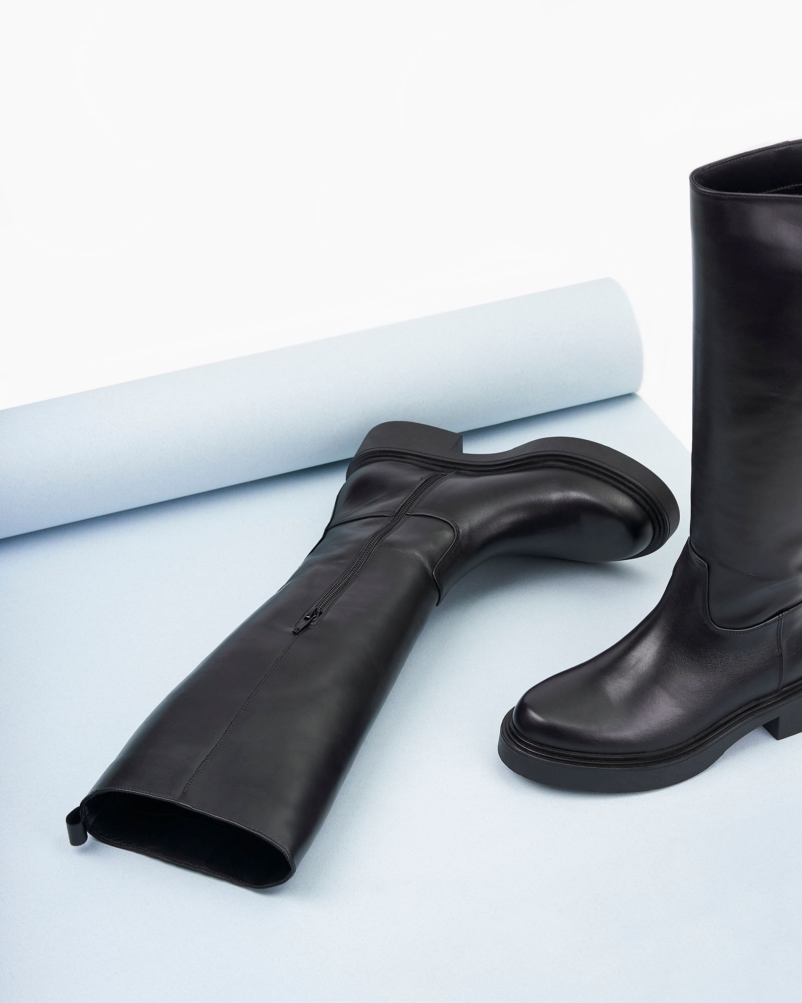 Черные кожаные сапоги - Image 4 of 5