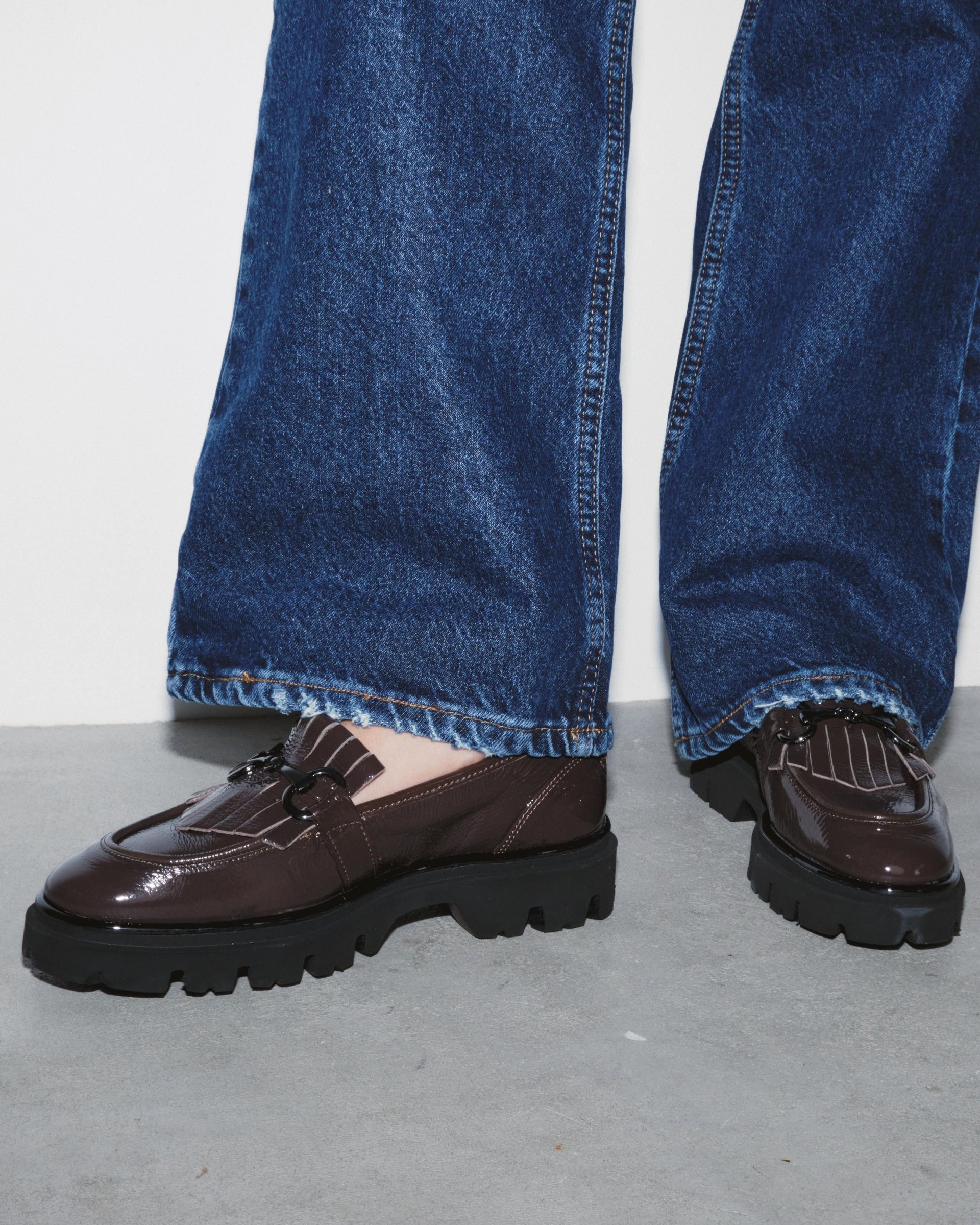 Тёмно-коричневые лакированные лоферы - Image 2 of 4