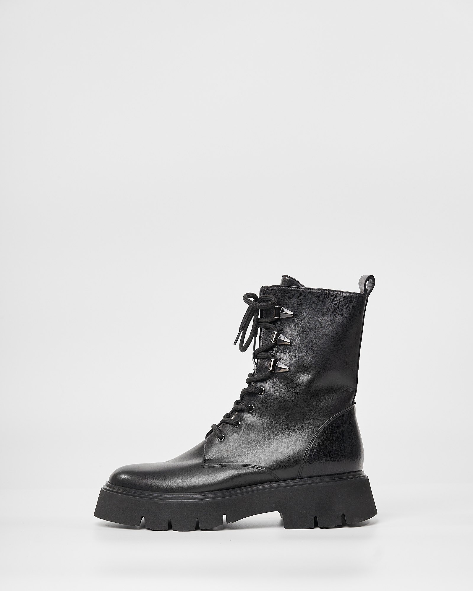 Черные кожаные ботинки на шнуровке - Image 2 of 4