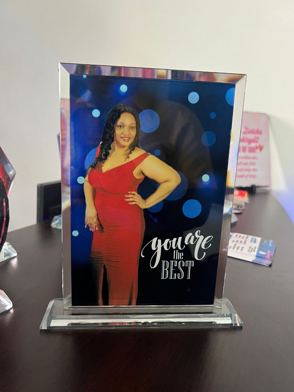 Frame Crystal Plaque personalized by Swizz Digital Jamaica
