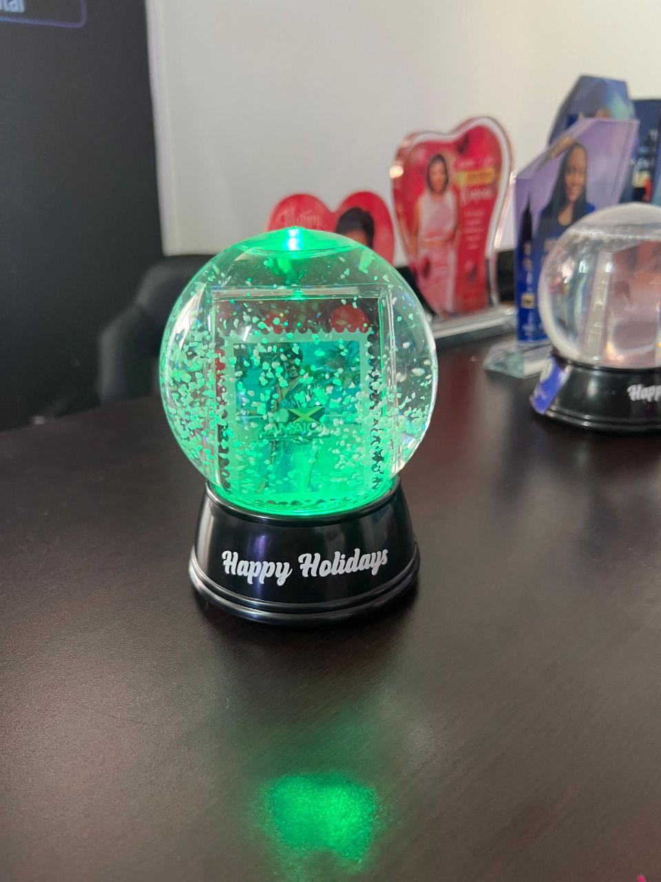 Snow Globe (With Lights) personalized by Swizz Digital Jamaica
