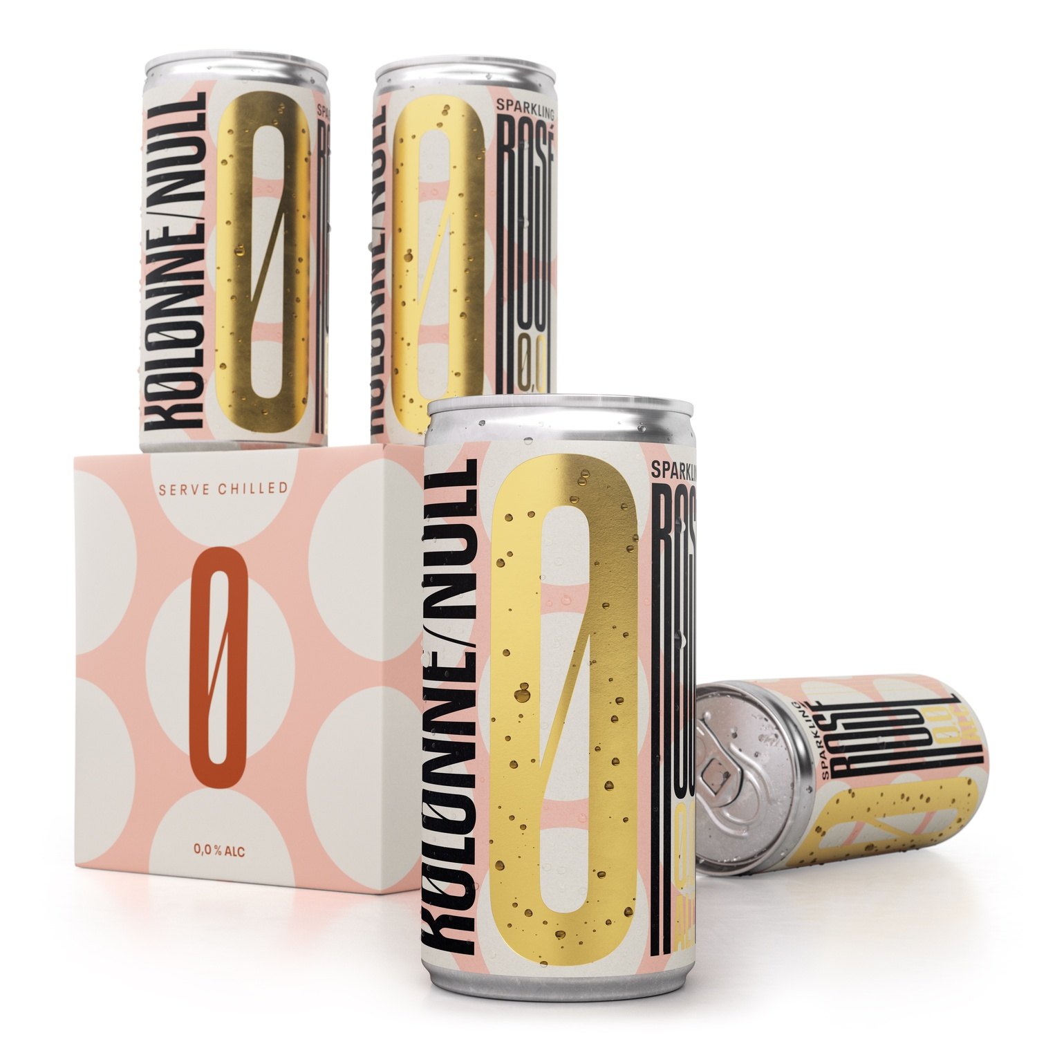 Sparkling Rosé in a Can – Alcohol-Free by Kolonne Null