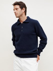 Long-sleeve polo shirt
