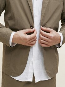 Poplin blazer