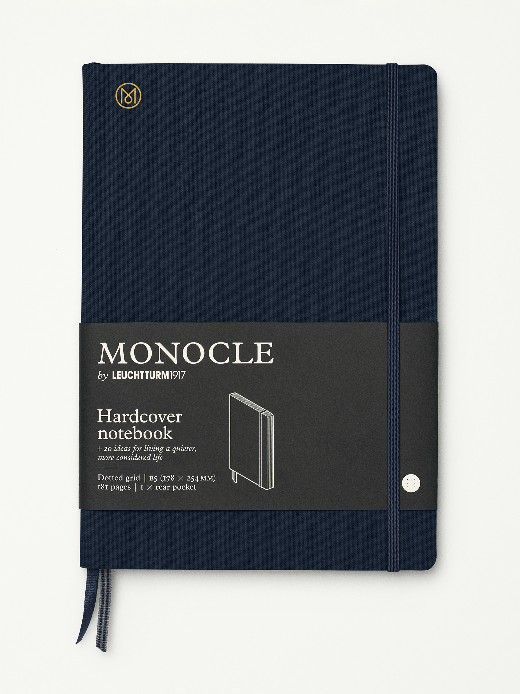 Large B5 hardcover linen notebook 