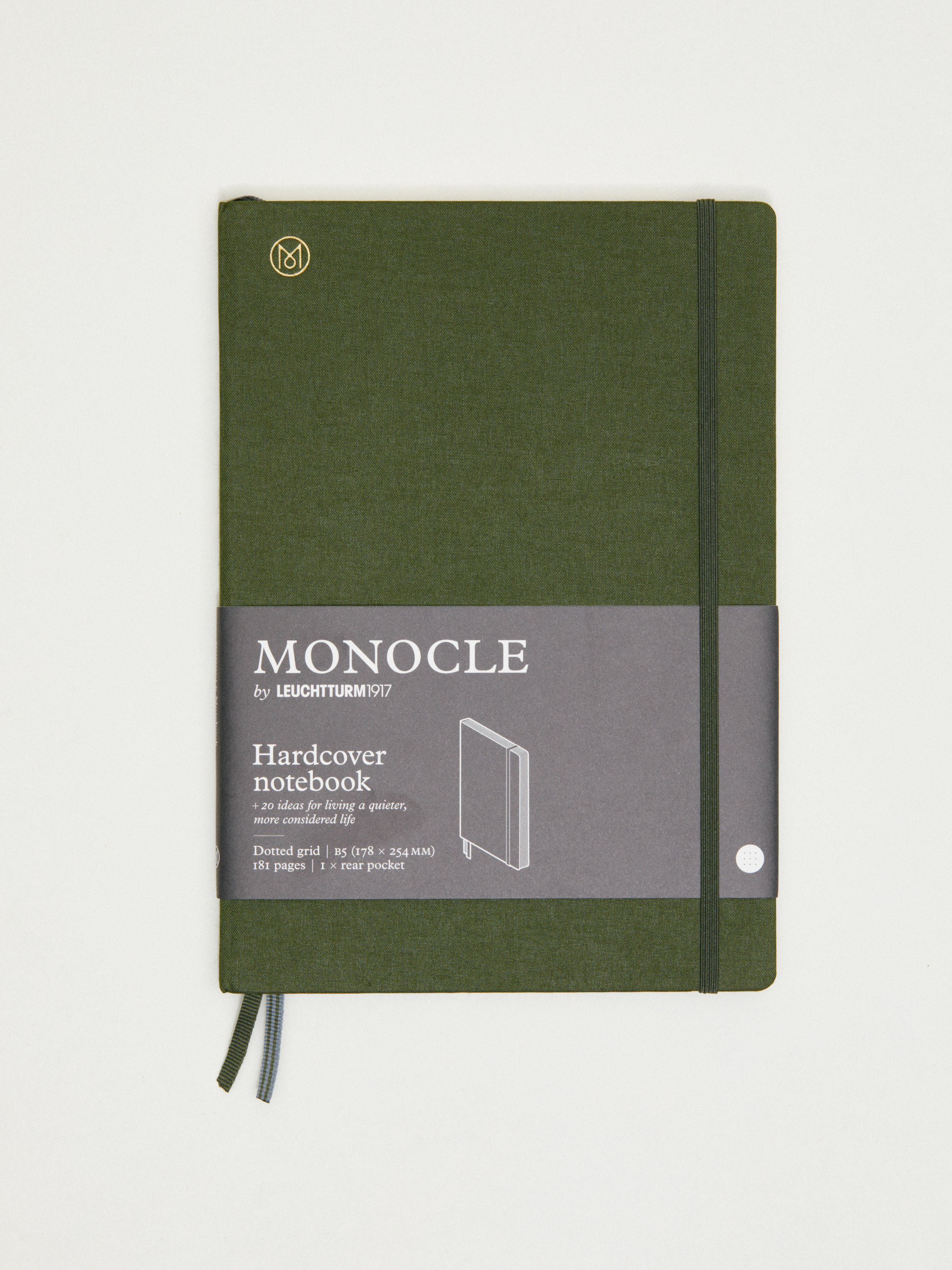 Large B5 hardcover linen notebook 