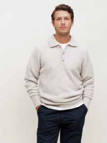 Long-sleeve polo shirt