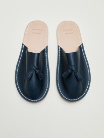 Leather slippers