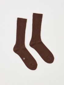 Wool ribbed socks