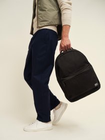 Backpack with detachable pouch