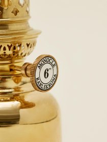 Brass oil lamp