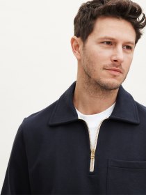 Half-zip sweatshirt
