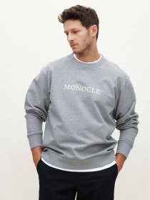 Monocle sweatshirt - grey melange