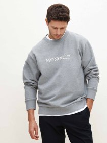 Monocle sweatshirt - grey melange