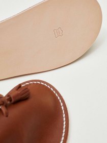 Leather slippers