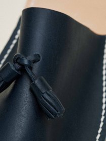 Leather slippers