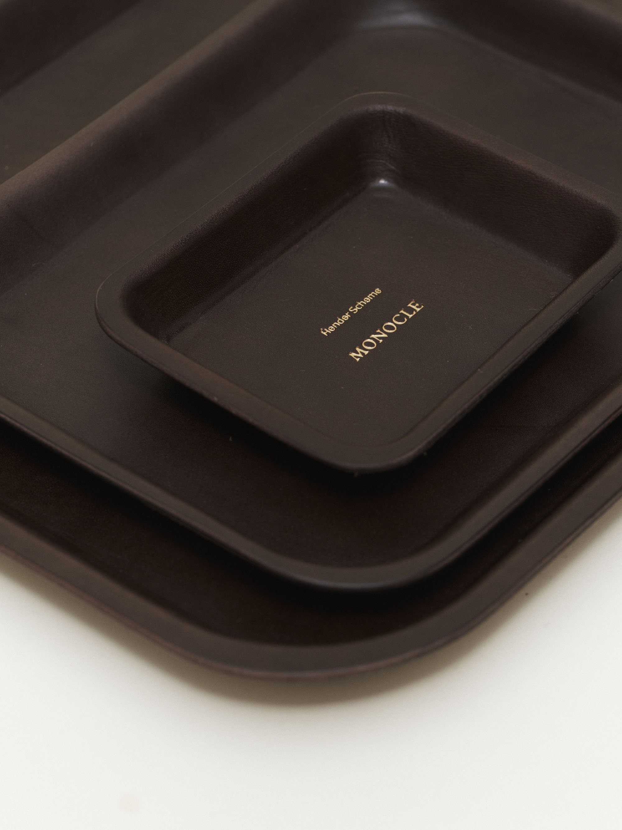Small leather tray