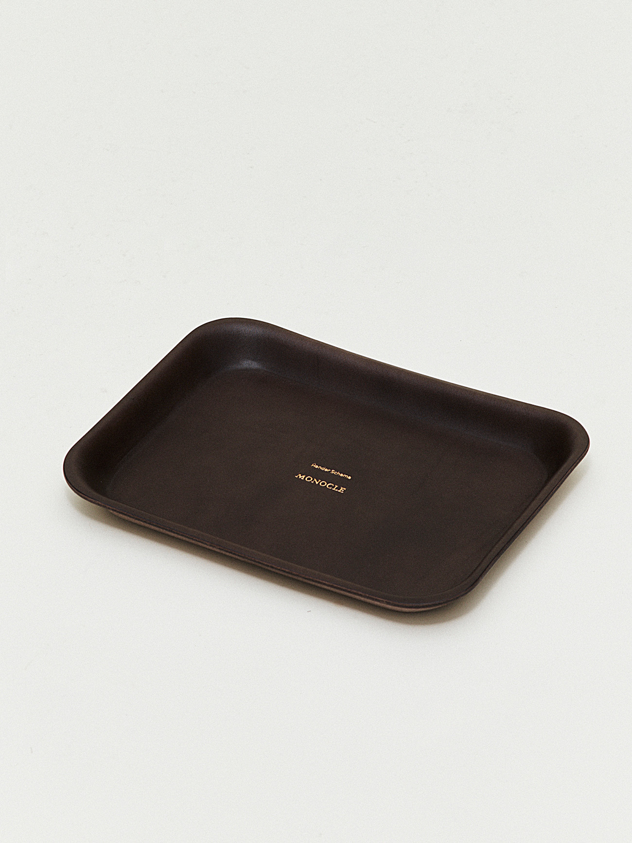 Medium leather tray