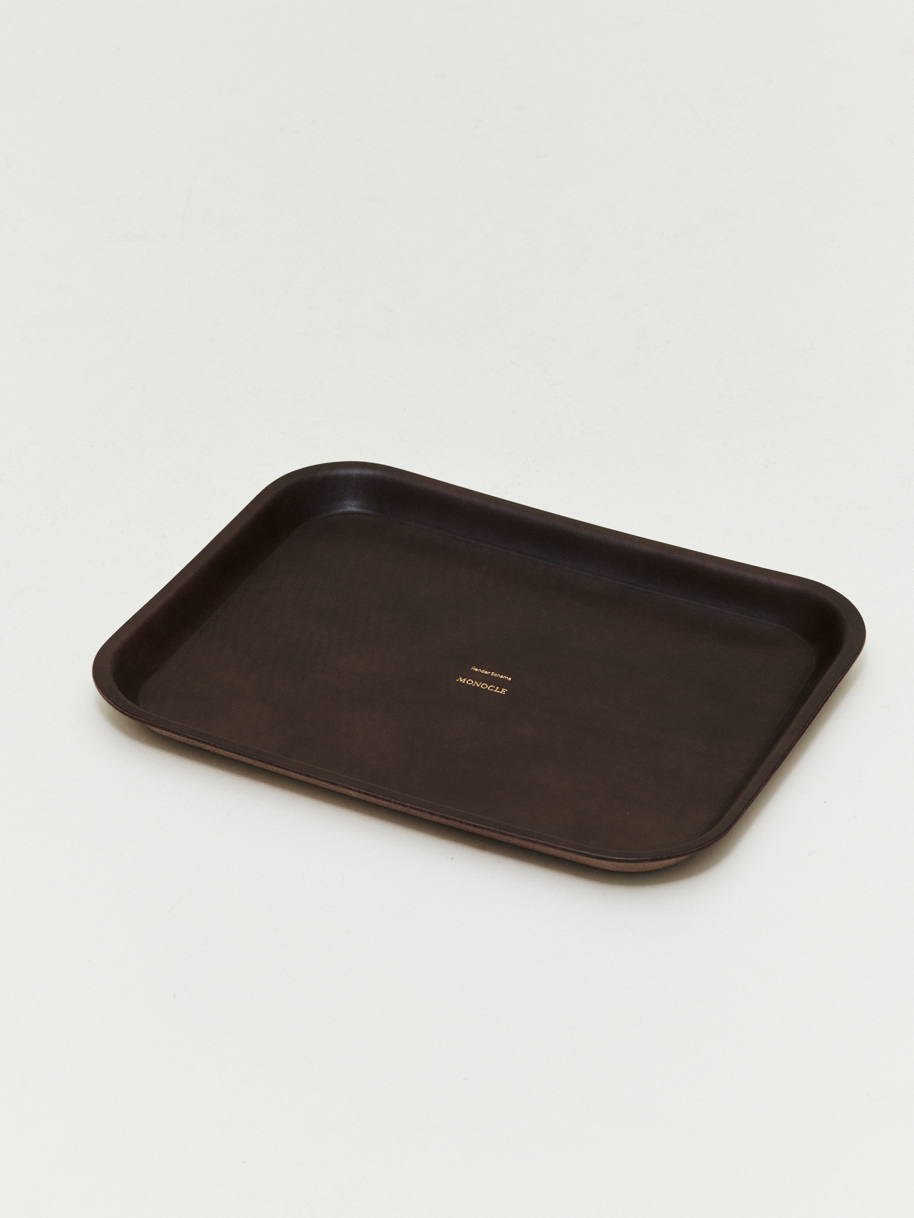 Large leather tray