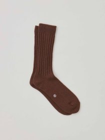 Wool ribbed socks