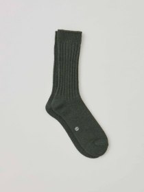Wool ribbed socks