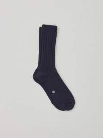 Wool ribbed socks