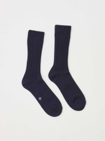 Wool ribbed socks