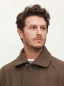 Wool angora coat