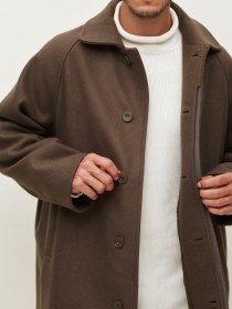 Wool angora coat