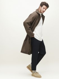 Wool angora coat